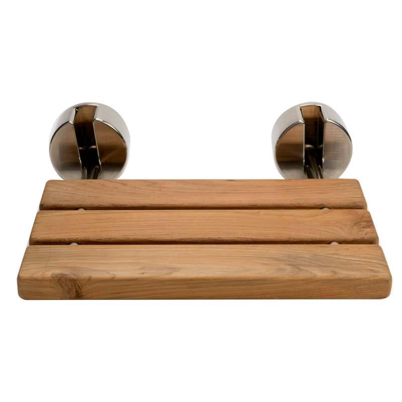 Alfi Brand Folding Teak Wood Shower Seat Shower Chair & Reviews Wayfair